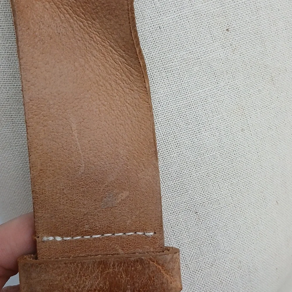 Leather Cut Out Belt Made in India / Size S/M